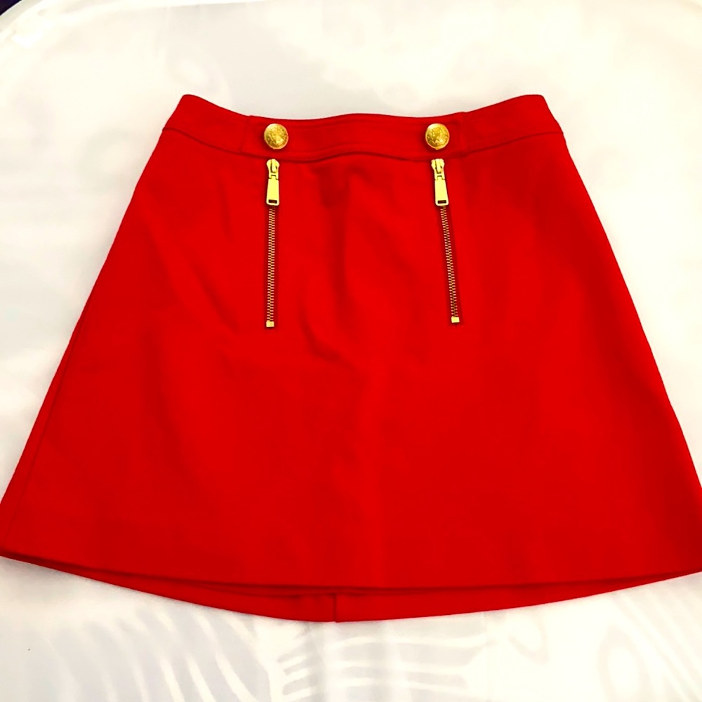 Express red sailor skirt